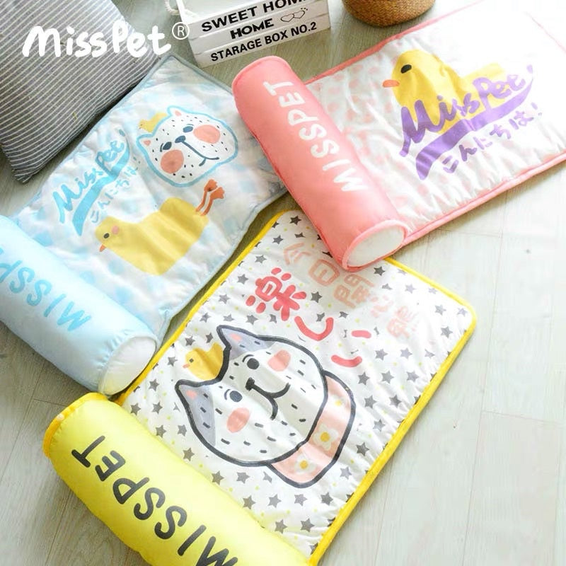 [SG stock] Misspet cat sleeping bed with pillow cooling pet nest