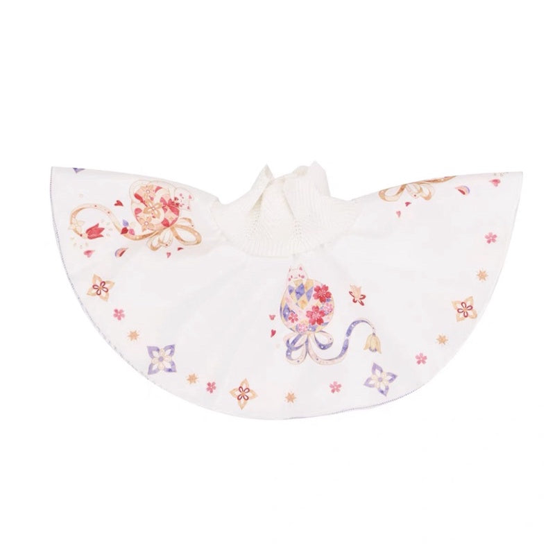 LumaMix brocade E-collar soft cat collar napkin bibs pet cone