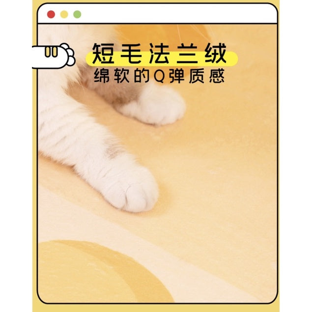 [SG Stock] PurLab cheese 🧀 cheesecake blanket pad carpet pet cad sleeping bed