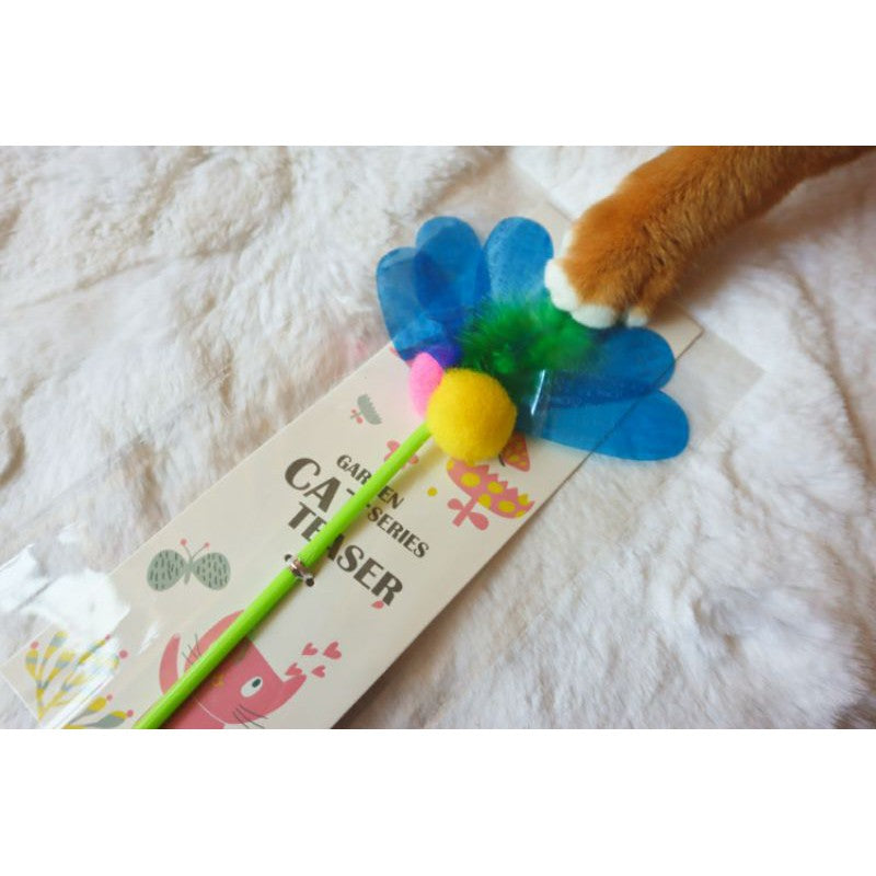 Cat Teaser Garden Series pet toy wand stick chaser