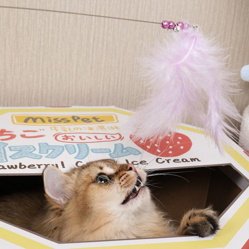 [SG] Cat teaser feather 50cm pet toy with bell