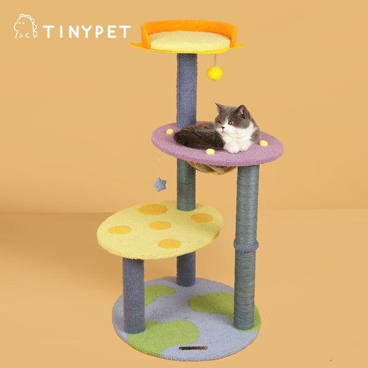 [SG Stock] TinyPet galaxy cat scratch tree post board pet toy