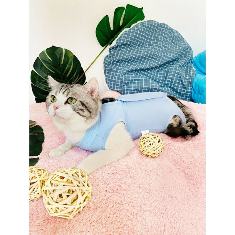 [SG] Pet Cat surgery suit cloth for recovery from sterilization skin issue prevent licking