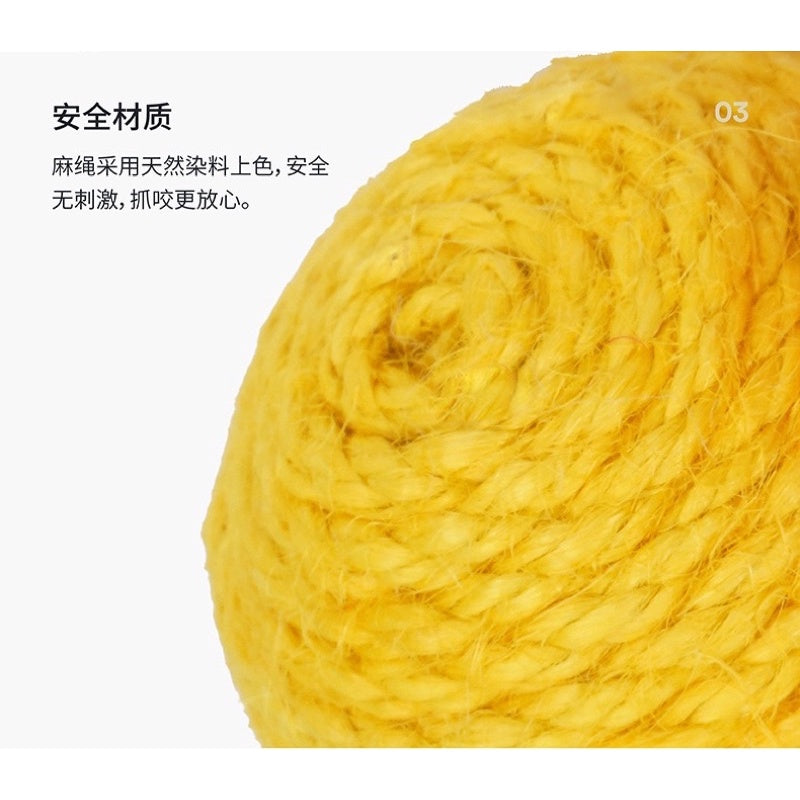 [SG Stock] Zeze cat sisal rope ball chaser pet toy multi color