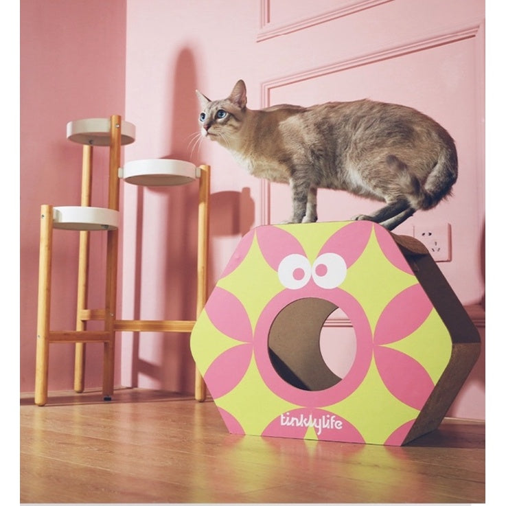 [SG Stock] Tinklylife small monster cat scratch board house pet toy