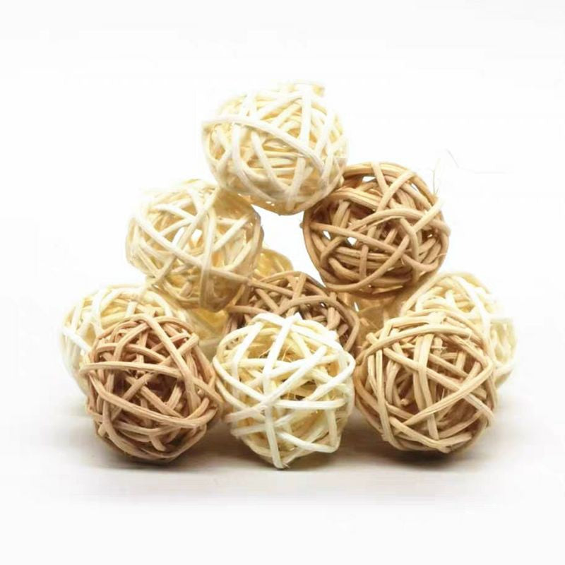 [SG Stock] Cat toy rattan ball Singapore ready stock pet toys parrot rabbit hamster pet toys