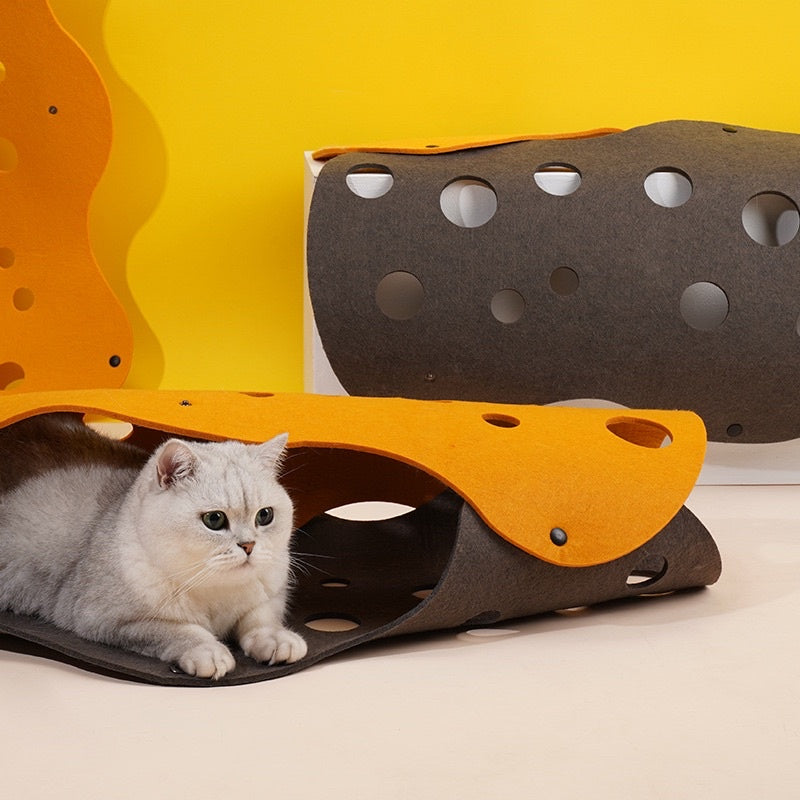 [SG Stock] Cat felt tunnel toy cat scratch hide bed pet toy