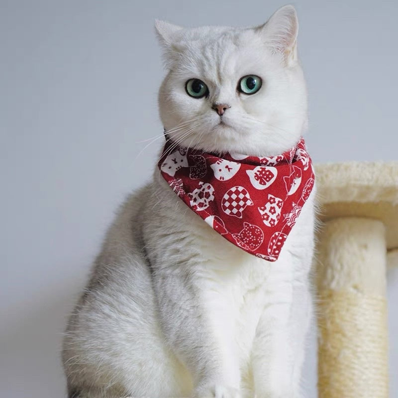 [SG Stock] Cat collar pet necklace tie