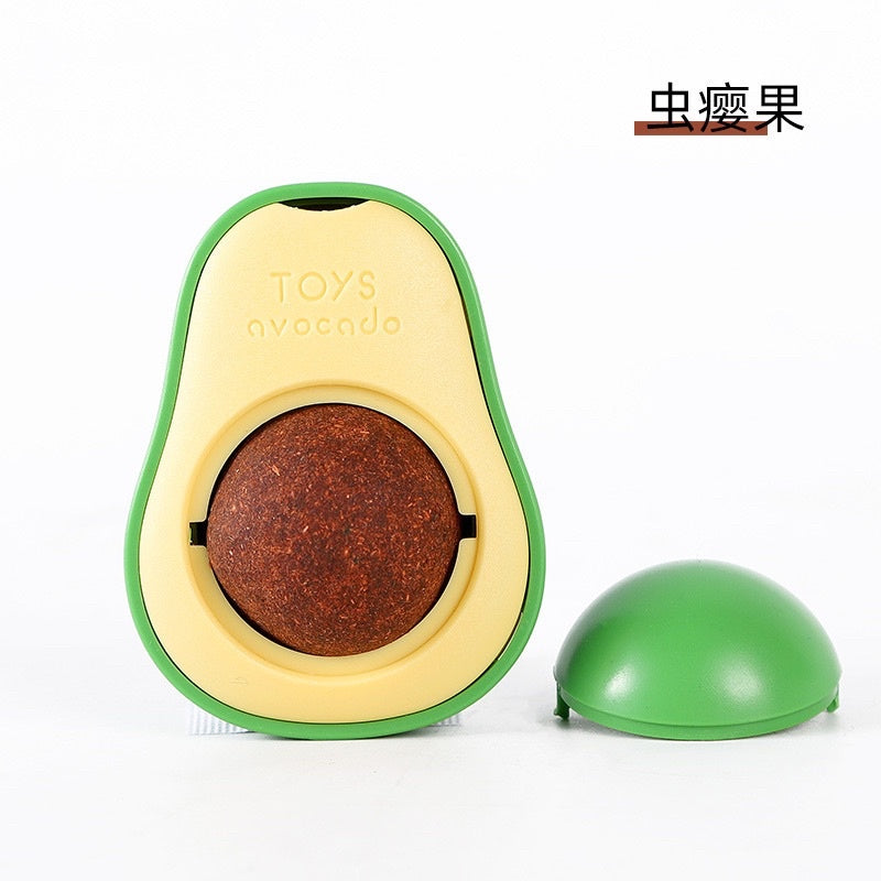 Catnip ball avocado 🥑 sticker cat snack toy catmint