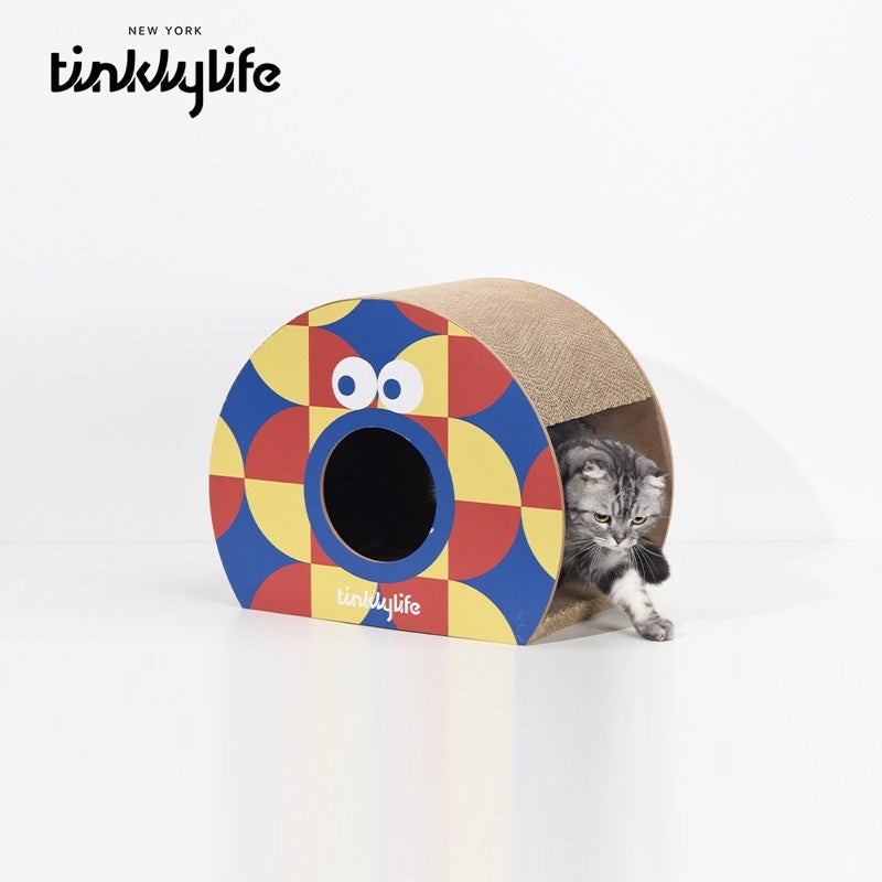 [SG Stock] Tinklylife small monster cat scratch board house pet toy