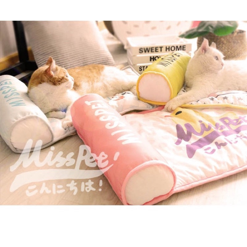 [SG stock] Misspet cat sleeping bed with pillow cooling pet nest