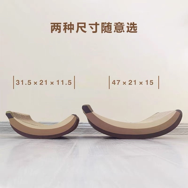 [SG Stock] Banana cat scratch board bed cat toy