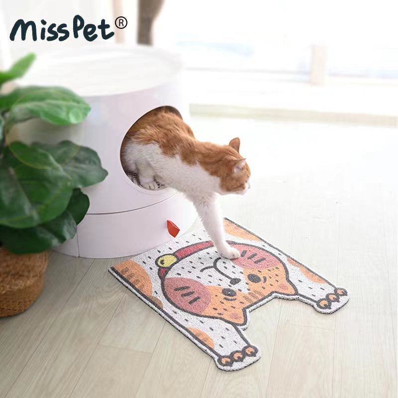 [SG Stock] Misspet cat litter box pad toilet pad door carpet