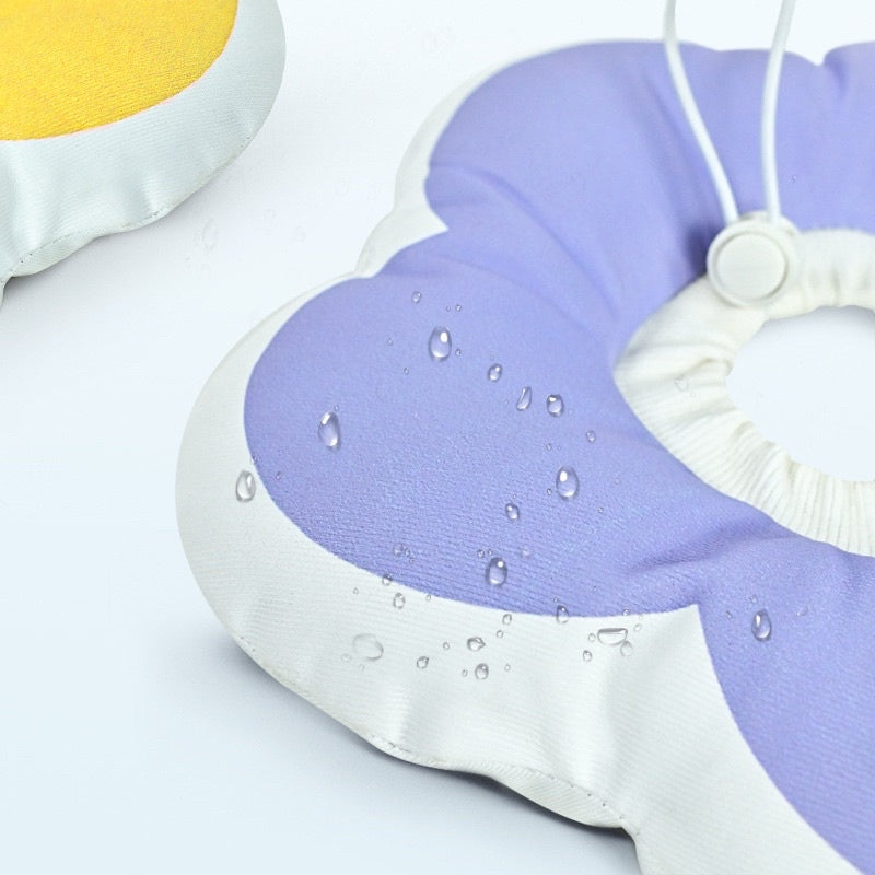 [SG Stock] Pet E collar Elizabeth cone water proof prevent licking surgery healing soft anti bite sunflower 🌻