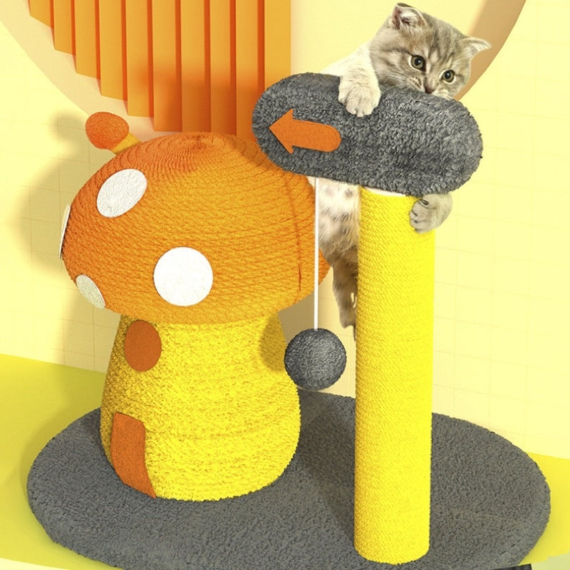 [SG Stock] Mushroom Chicken Cat scratch pole post pet toy