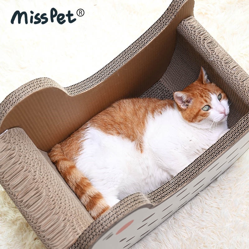 [SG Stock] MissPet scratch board bed goose Large pet house