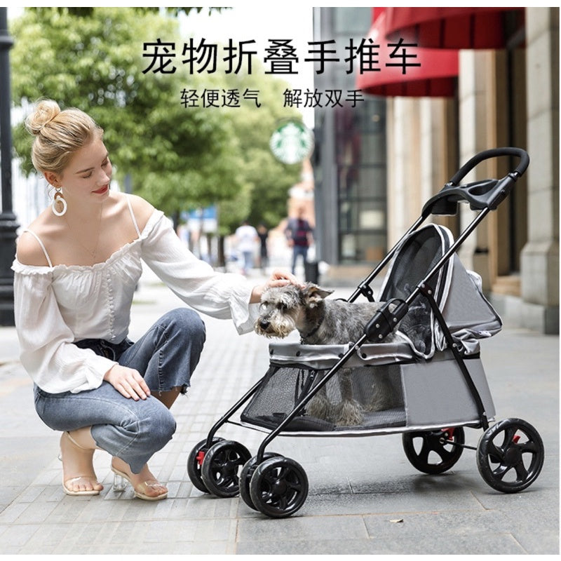 [SG Stock] Bello SP01K cat dog trolley stroller carrier pet travel bag