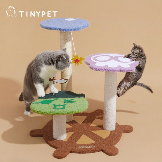 [SG Stock] TinyPet Pirate Cat climbing tree scratch post pole Pet Toy