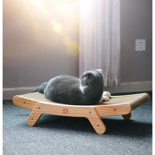 [SG Stock] Wooden cat scratch board multi function transformer bed