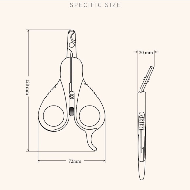pakeway Pet nail clipper pliers tilted tip cat dog rabbit nail remover cutter gromming cleaning Ready Stock