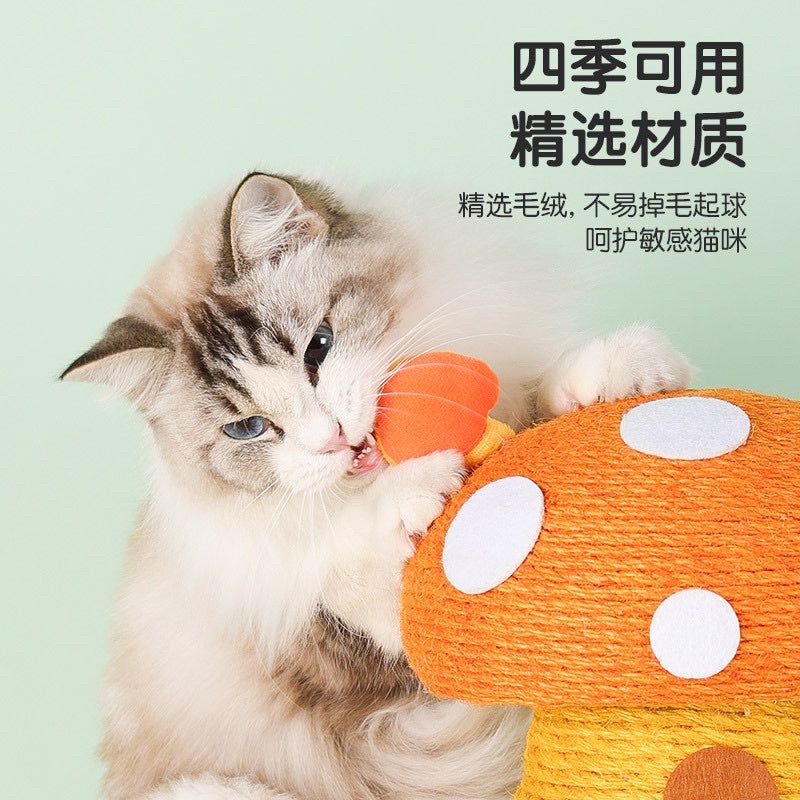 [SG Stock] Mushroom Chicken Cat scratch pole post pet toy