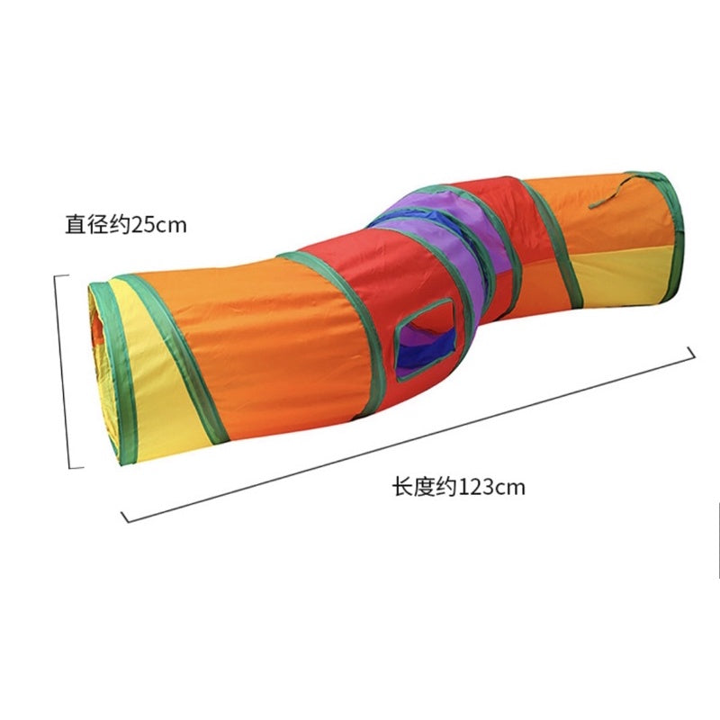 [SG Stock] Rainbow 🌈 cat tunnel pet toy multi size