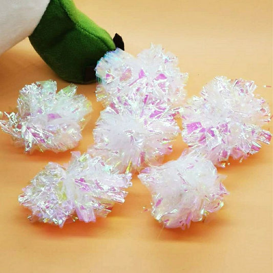 Pet toy plastic paper ball with sound Singapore ready stock