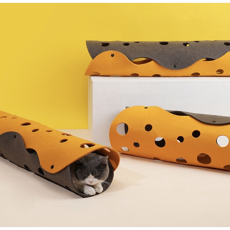 [SG Stock] Cat felt tunnel toy cat scratch hide bed pet toy