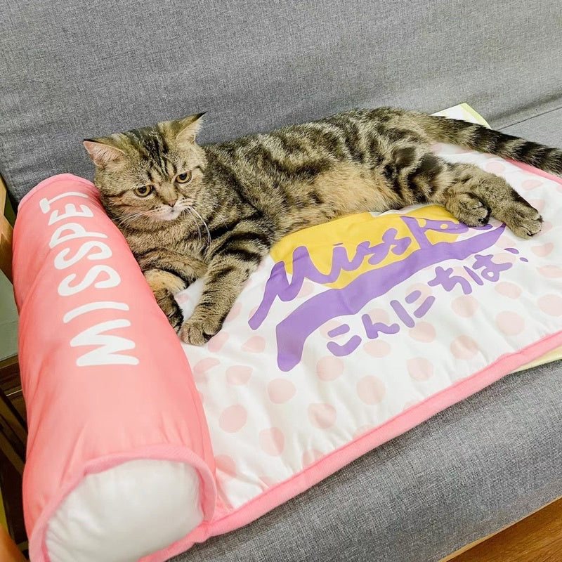 [SG stock] Misspet cat sleeping bed with pillow cooling pet nest