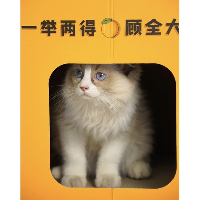Promotion! Cat juice box scratch board bed house pet toy
