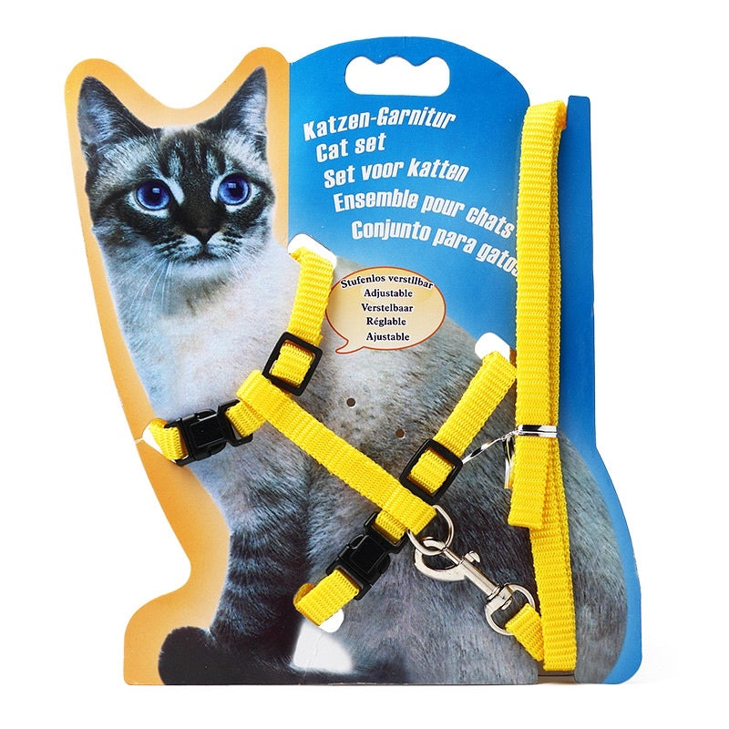 [SG stock] Adjustable cat walking rope lease cat toy leash