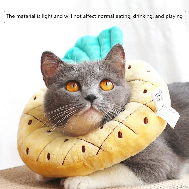 [SG Stock] Pet E collar Elizabeth cone soft fruit design cat dog anti licking collar