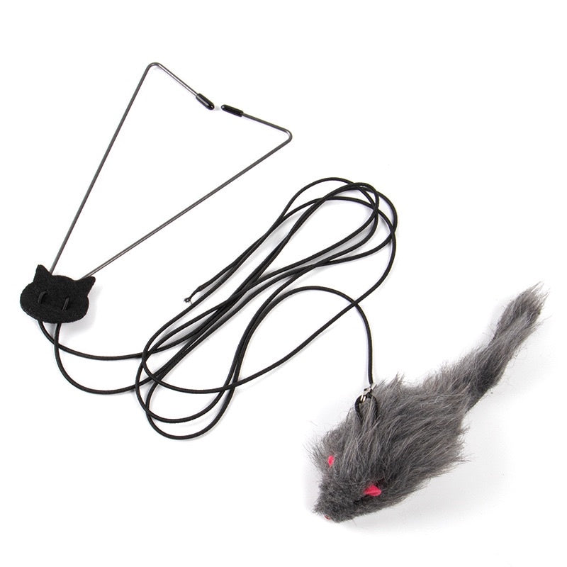 [SG Stock] Cat teaser mouse mice 🐭 automatic hang at door pet toy