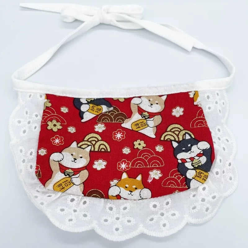 [SG Stock] Cat collar pet necklace tie
