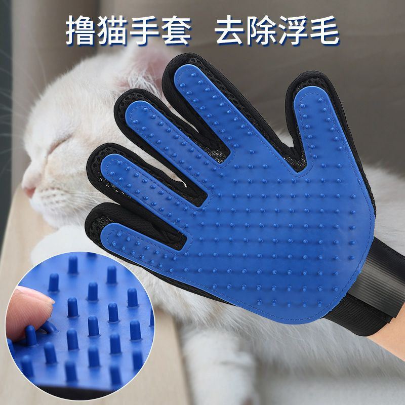 [SG Stock] Pet hair remover glove message cat dog rabbit Ready Stock
