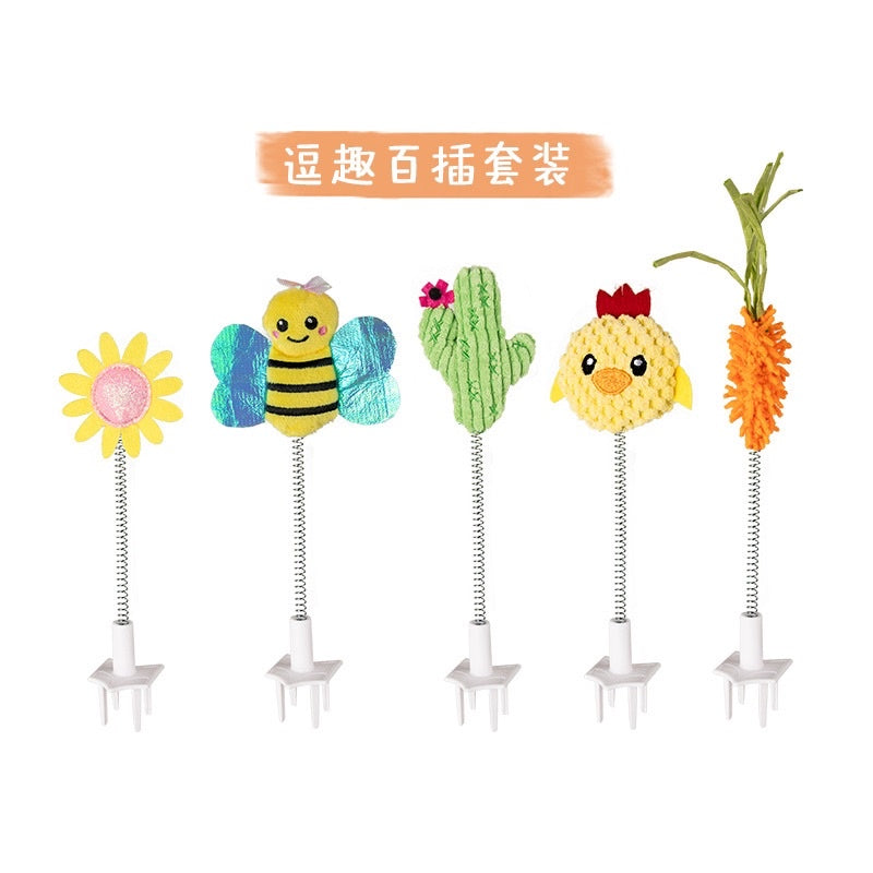 [SG Stock] FOFOS cat teaser stick catnip value pack 5 pieces pet toy