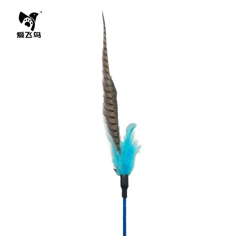 [SG Stock] Long pheasant feather 🪶 cat teaser pet toy