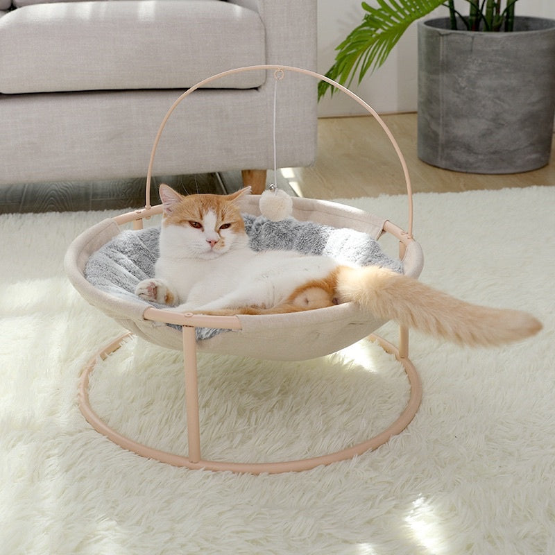 [SG Stock] Hoopet Cat hammock with teaser pet bed sofa chair summer