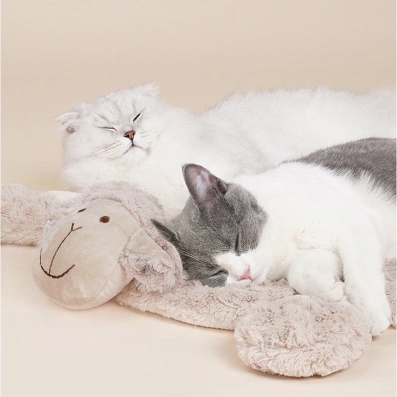 Zeze sheep 🐑 cat sleeping lamb pad bed soft pet dog mat