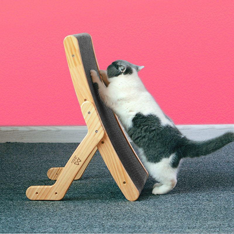 [SG Stock] Wooden cat scratch board multi function transformer bed