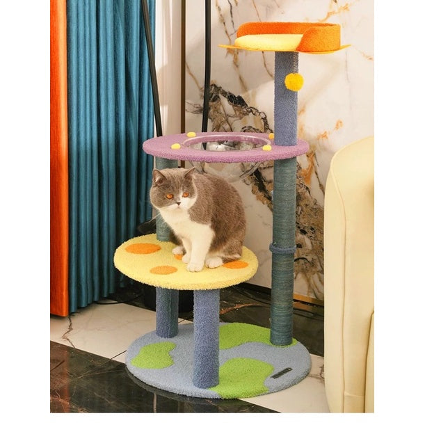 [SG Stock] TinyPet galaxy cat scratch tree post board pet toy