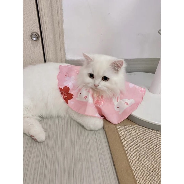 LumaMix brocade E-collar soft cat collar napkin bibs pet cone