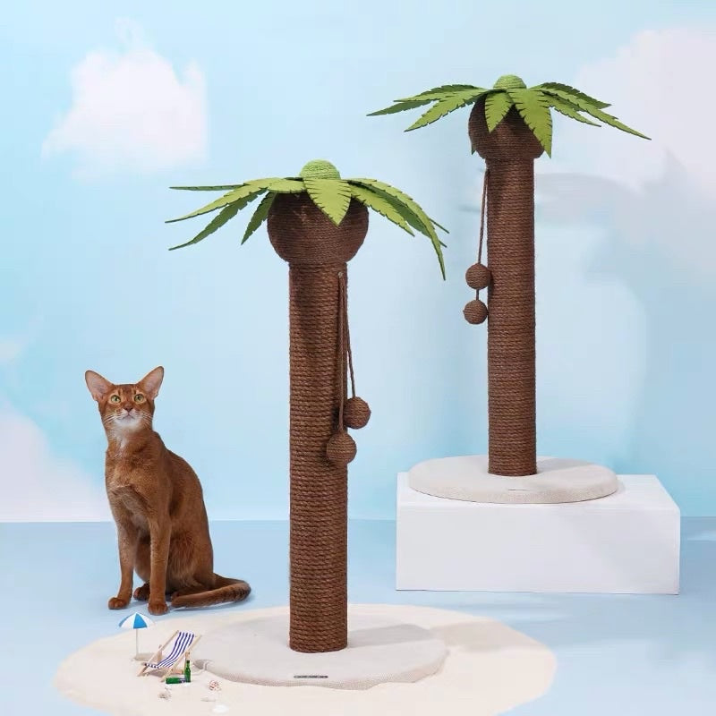 [sg stock] Zeze cat scratch coconut tree pet toy