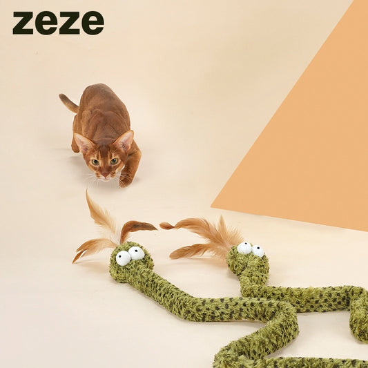 [SG Stock] Zeze snake cat teaser wand pet toy