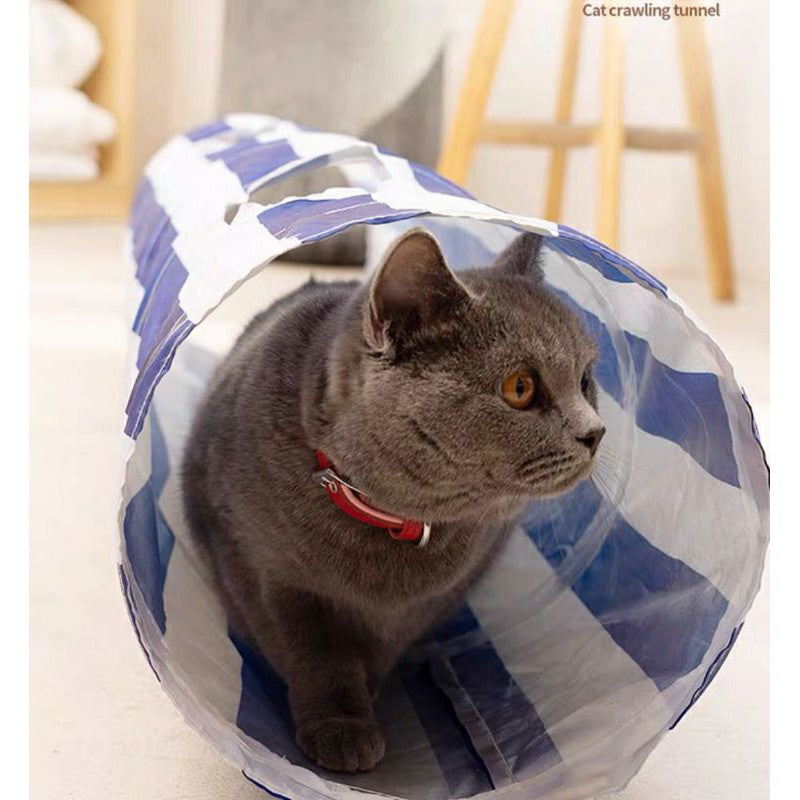[SG stock] Cat Tunnel passageway foldable tubes kitten dog puppy rabbit pet toy Play