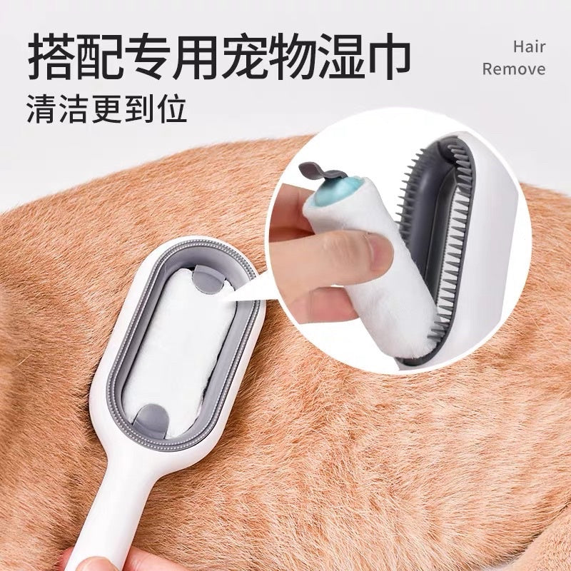 Pet grooming brush hair remover multi function gravity cat brush