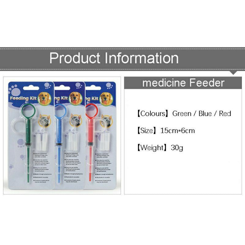 [SG stock] Pet Medicine Feeder Pill Popper cat dog feeding