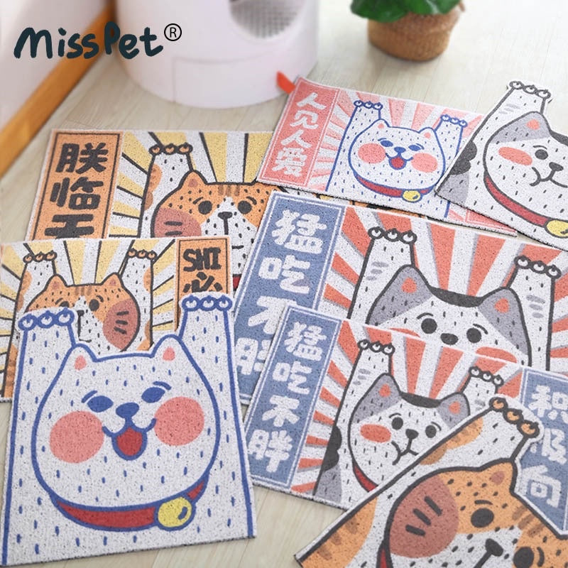 [SG Stock] Misspet cat litter box pad toilet pad door carpet