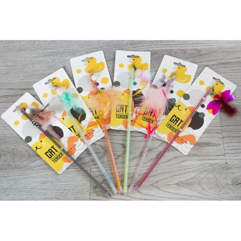Cat teaser pet toy retractable stick Golden Fish collection