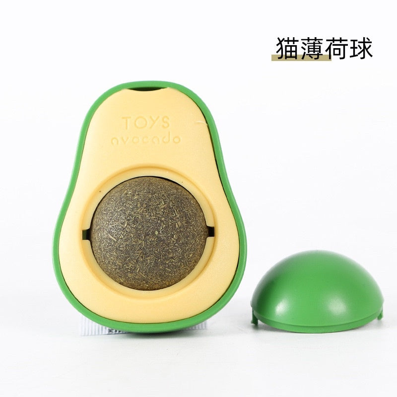 Catnip ball avocado 🥑 sticker cat snack toy catmint